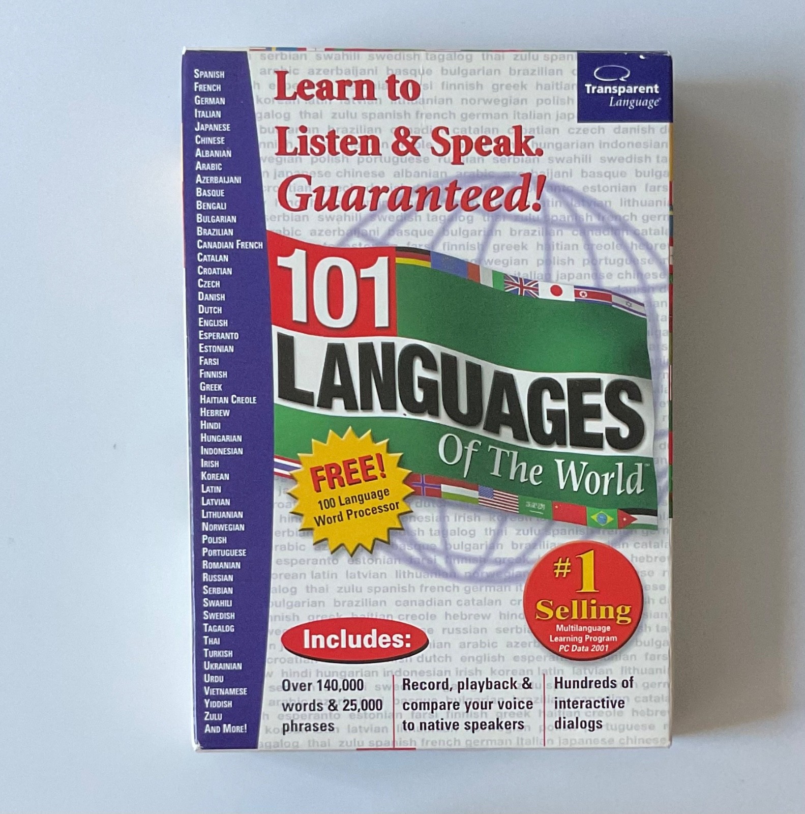 Learn To Listen And Speak 101 Languages of the World 4 cd rom set