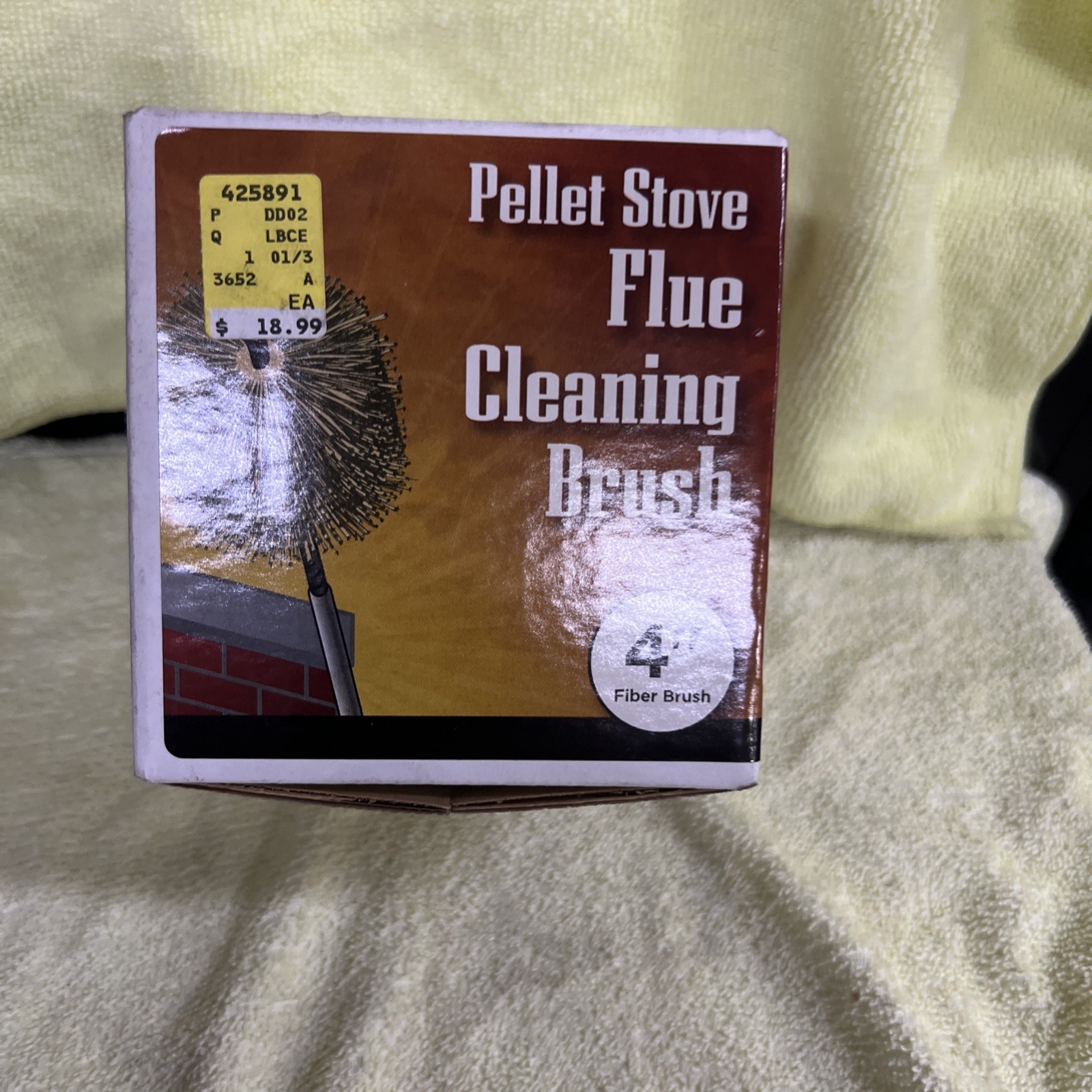 Meeco's Red Devil 4" Pellet stove flue cleaning brush #84333   NEW