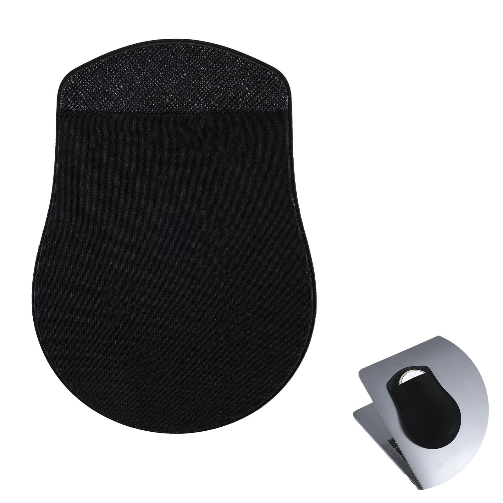 Universal StickOn Slim Wireless Mouse Pouch Holder For Laptop Black