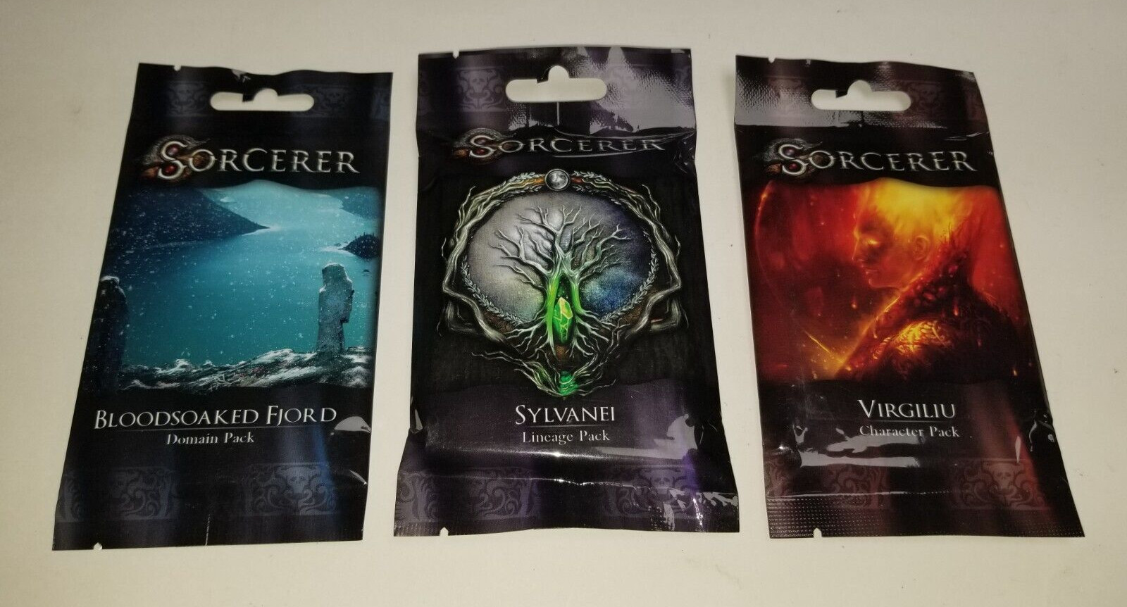 Sorcerer SYLVANEI Bloodsoaked Fjord VIRGILIU Card Packs NEW Sealed 3 Packs