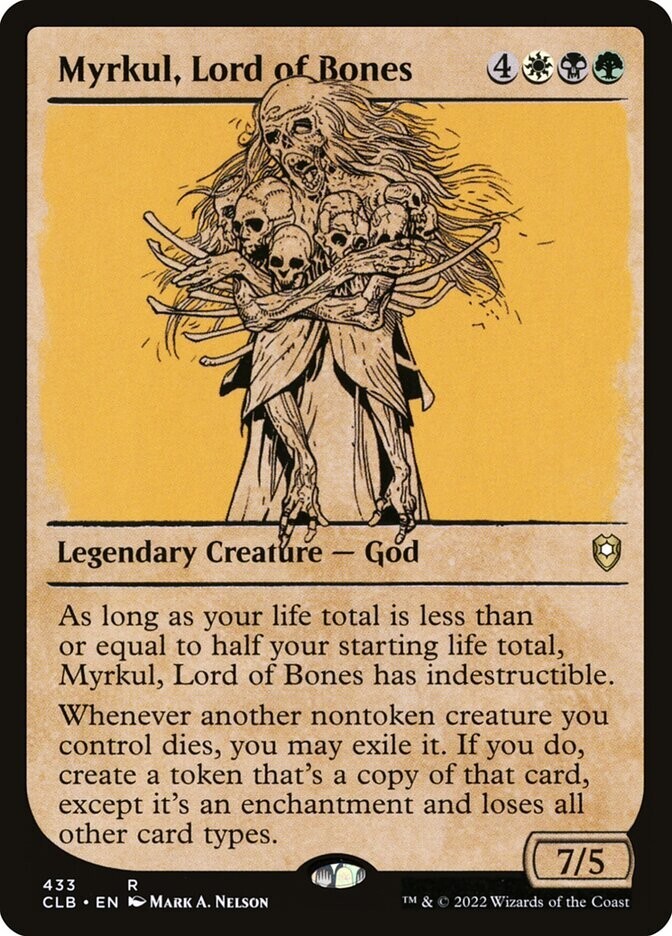 Myrkul, Lord of Bones 433 Showcase Rare Non Foil Baldur's Gate MTG Near Mint