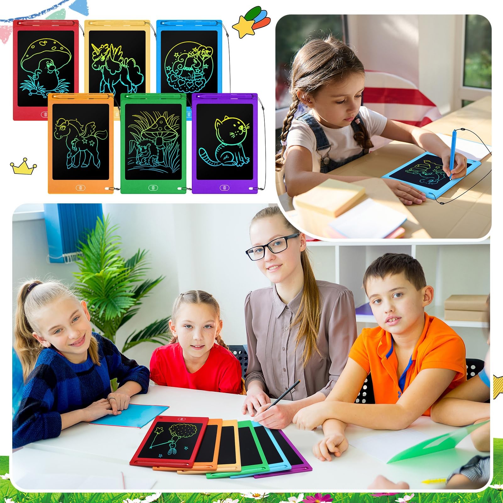 Zhehao 8.5" LCD Writing Tablet Bright Round