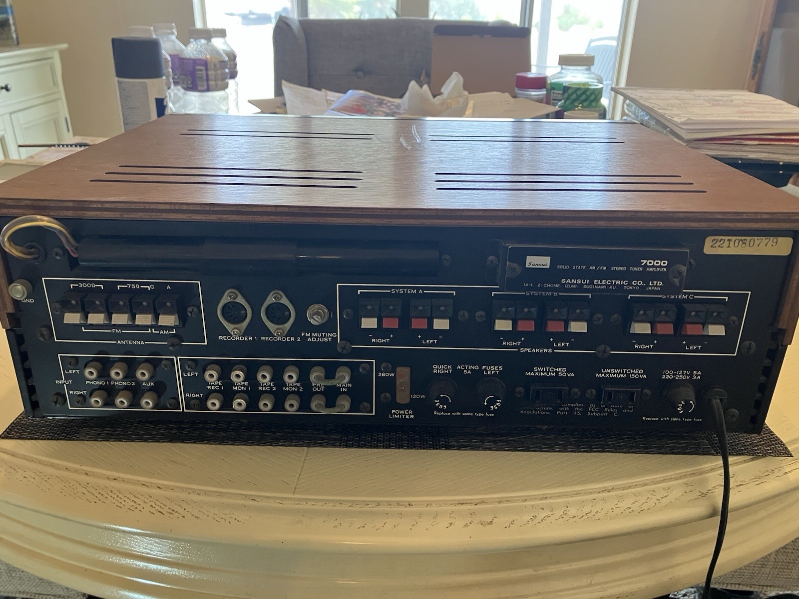 Sansui Solid State 7000 Stereo Receiver Vintage Silver Face Tuner - Very Clean!