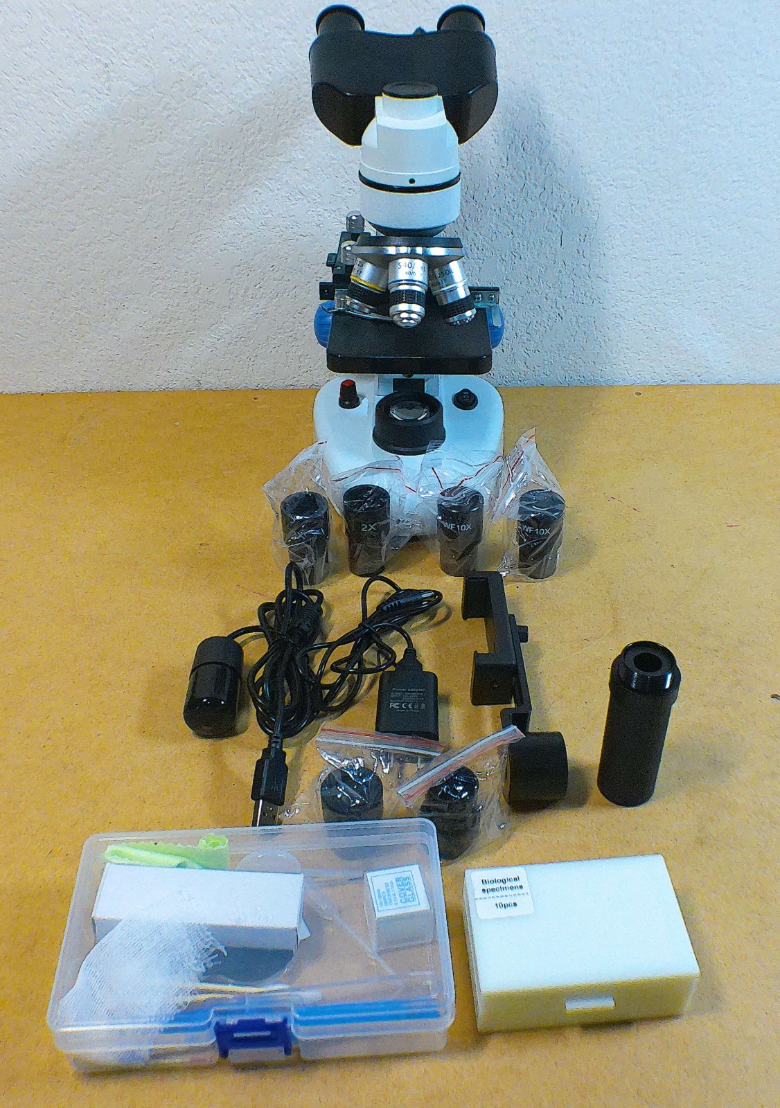 Trinocular Microscope Microscope for Adults 40X-5000X Magnification