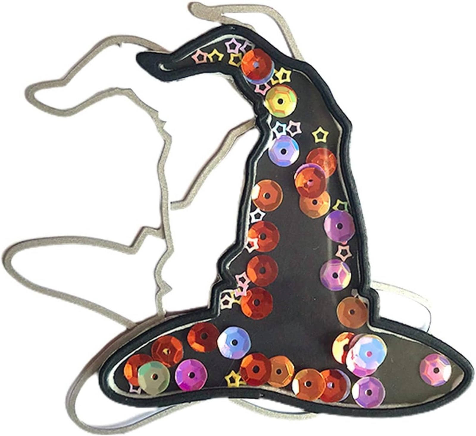 Halloween Witch Hat Die Cut for Card Making, Halloween Metal Cutting Dies Con...