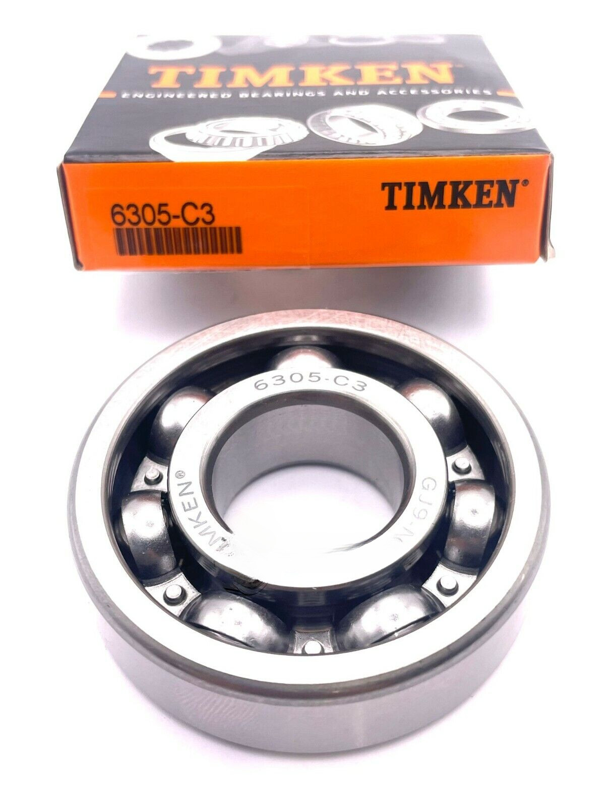 TIMKEN 6305 C3 DEEP GROOVE BALL BEARING, OPEN, NO SEALS 25x62x17 mm