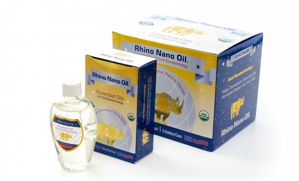 Rhino Nano Oil - 10 ml (0.33 fl oz) - Pack of 6 bottles - made in USA