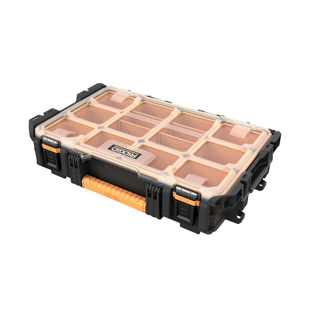 10-Compartment Small Parts Organizer RIDGID Pro System Gear