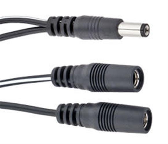 Voodoo Lab PPAV 4" Output Splitter Adapter, 2.1mm Straight Barrel to Two 2.1mm