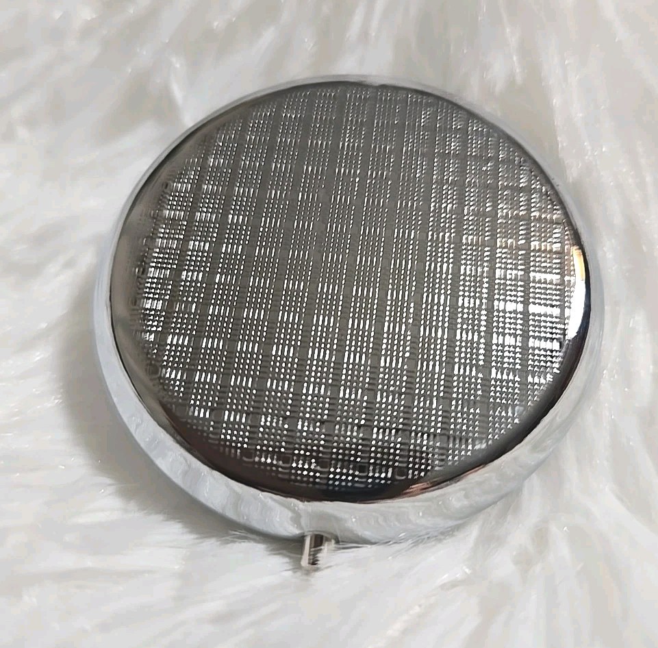 Nicole Lee Round Pill Case 3 Compartments Vitamin Holder NWT