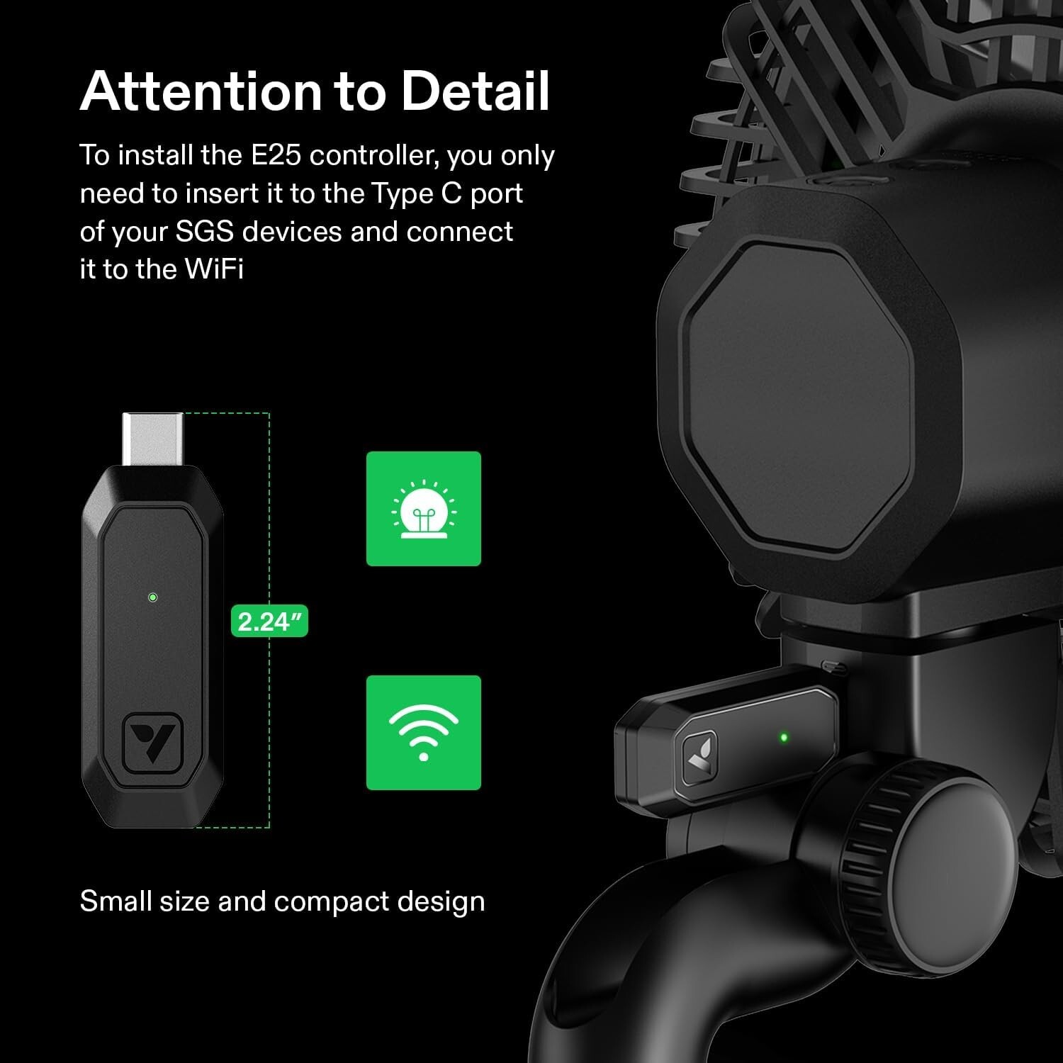 VIVOSUN GrowHub Controller E25, Supports Smart Grow System Devices