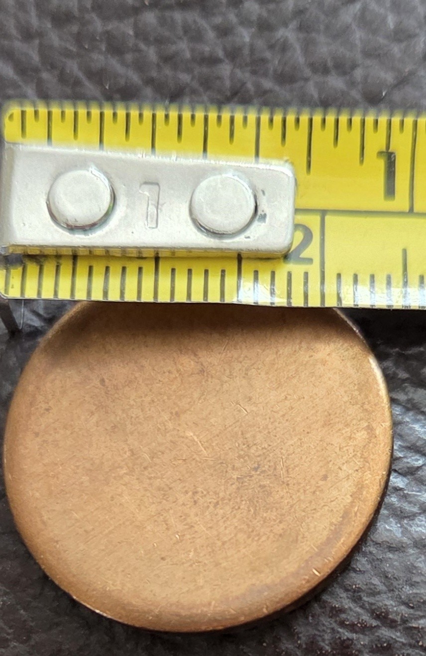 Blank" Quarter Size" Copper(5) Planchett
