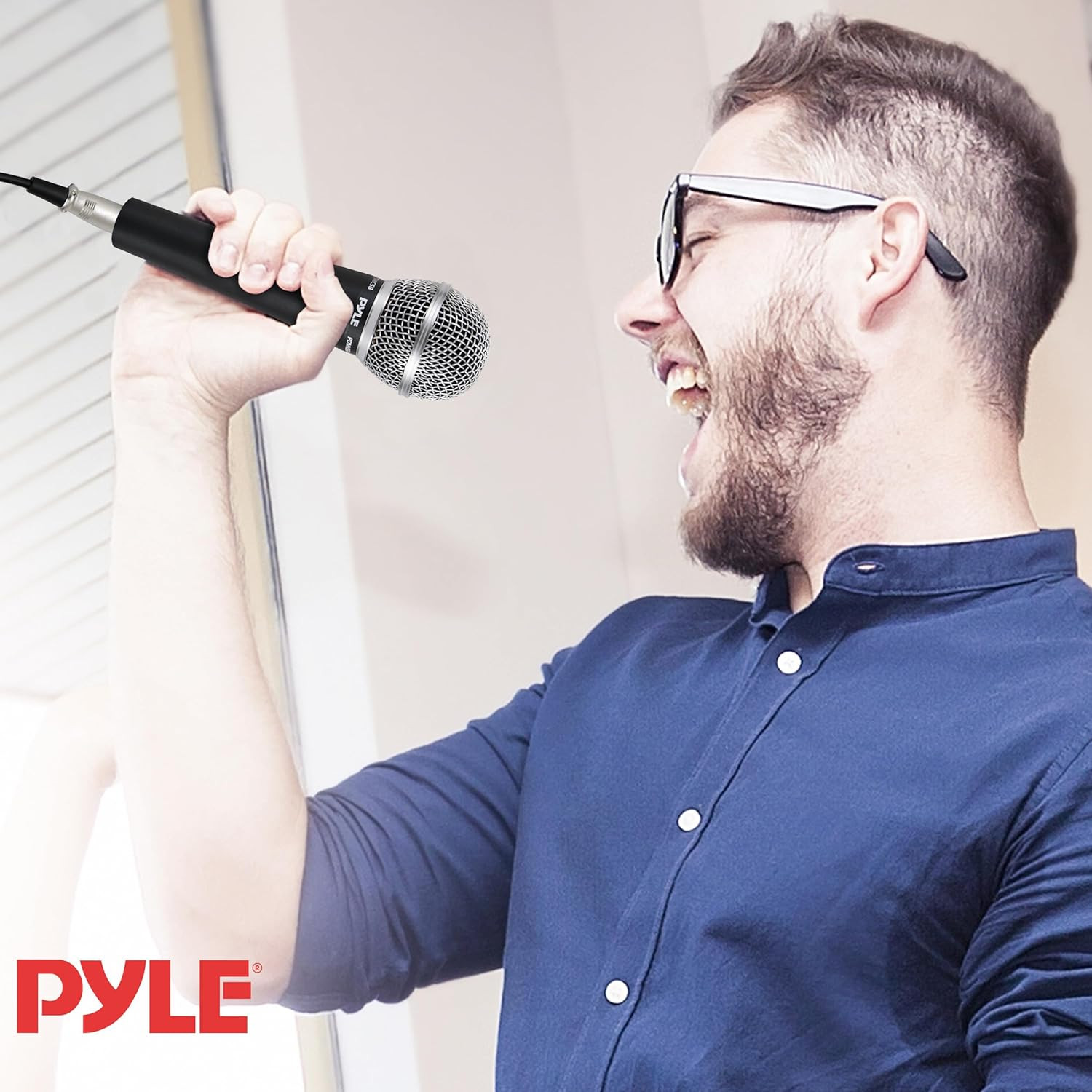 Professional Dynamic Microphone - 2-Pack Unidirectional Handheld Mic with Built-