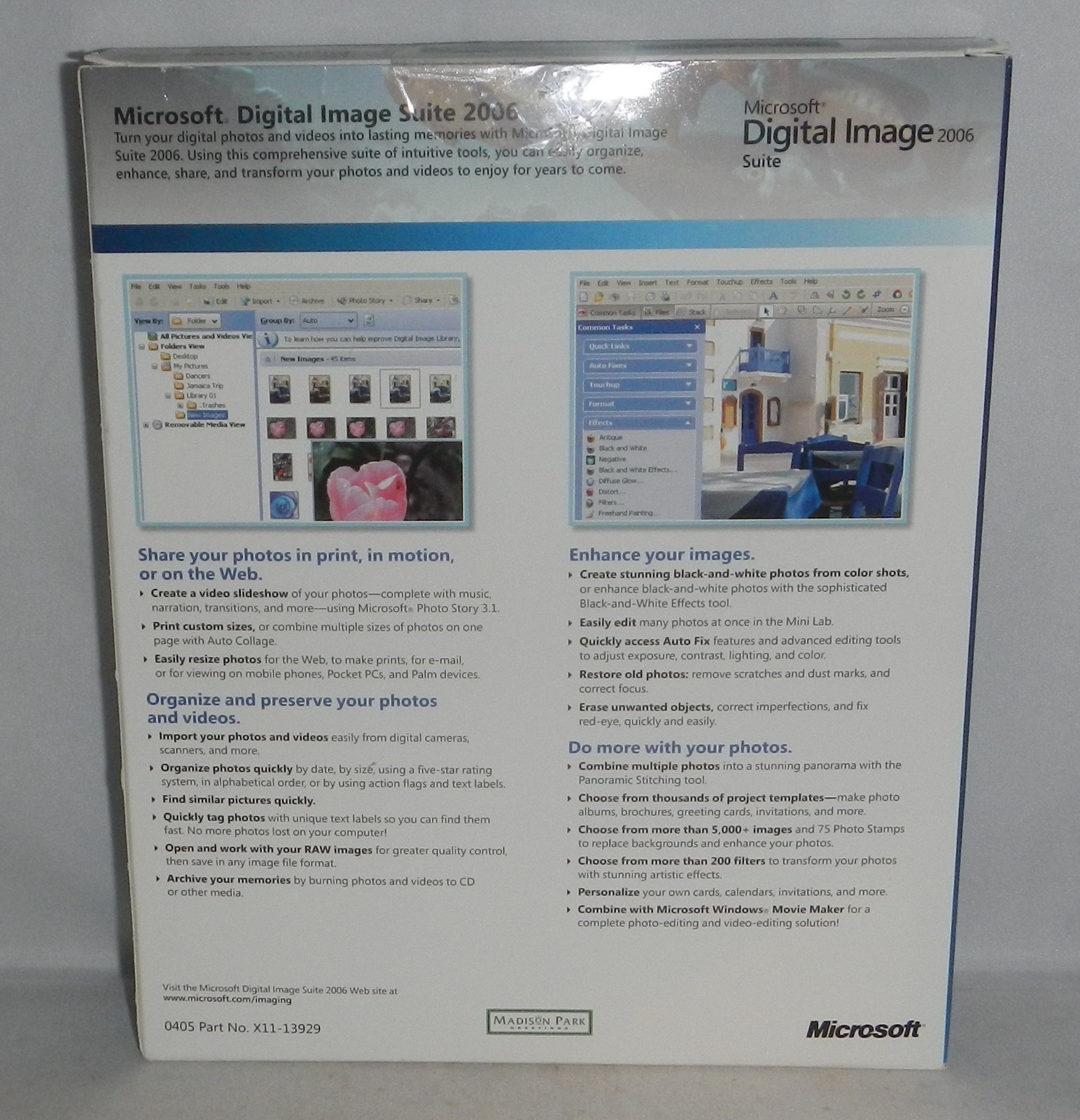 NEW SEALED Microsoft Digital Image Suite 2006 Windows PC Photo Editing Program