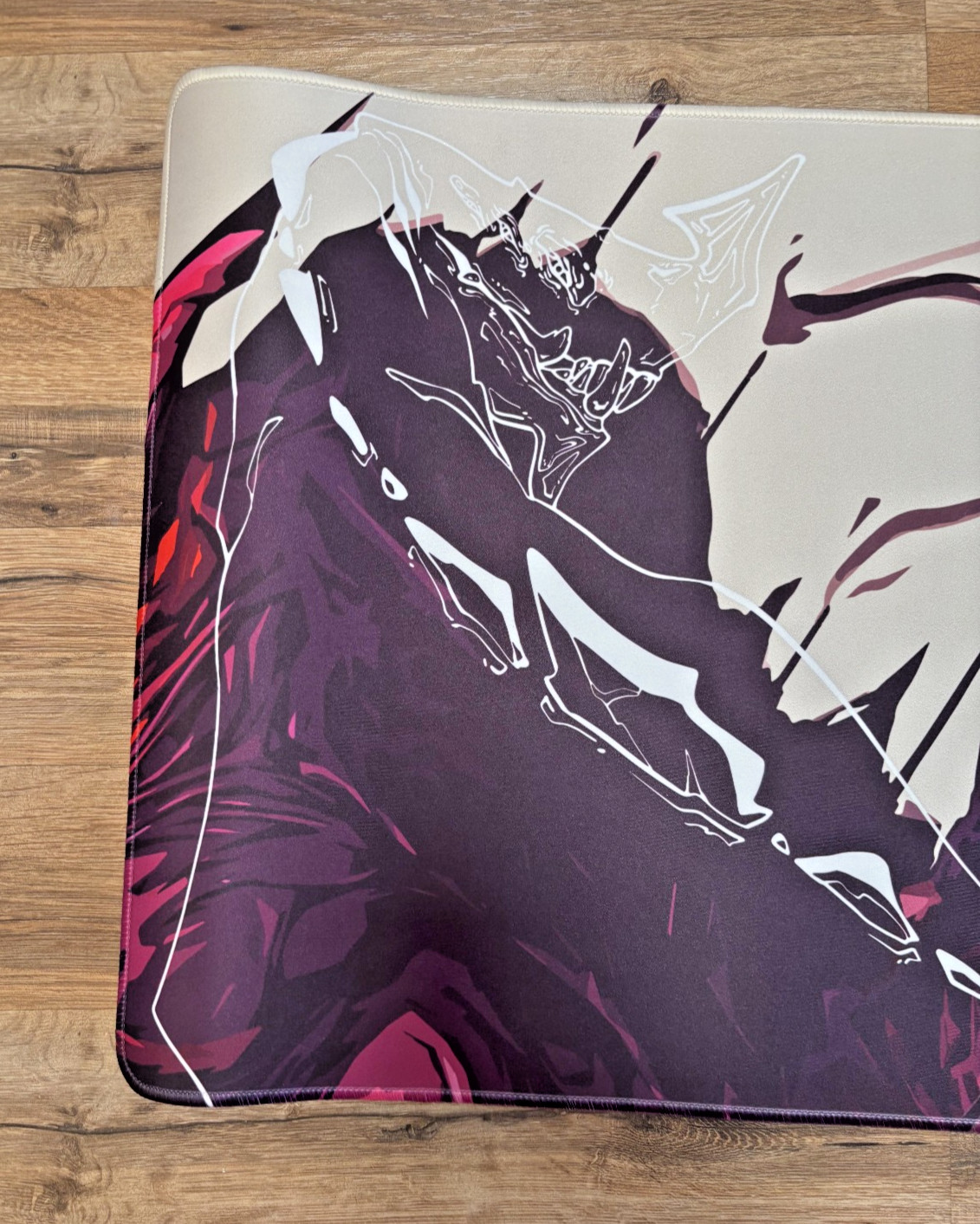 Alextos Deskmat Kaiju - WINE (NEVER USED)