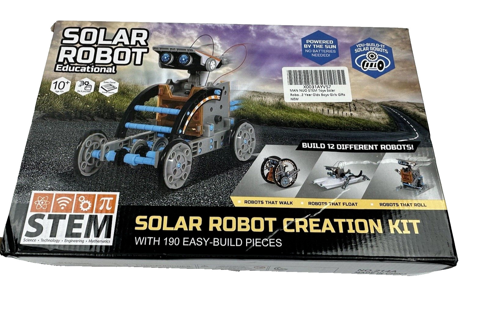 12-In-1 STEM Education DIY Solar Robot Toys Building Science Kits for Kids 10-1