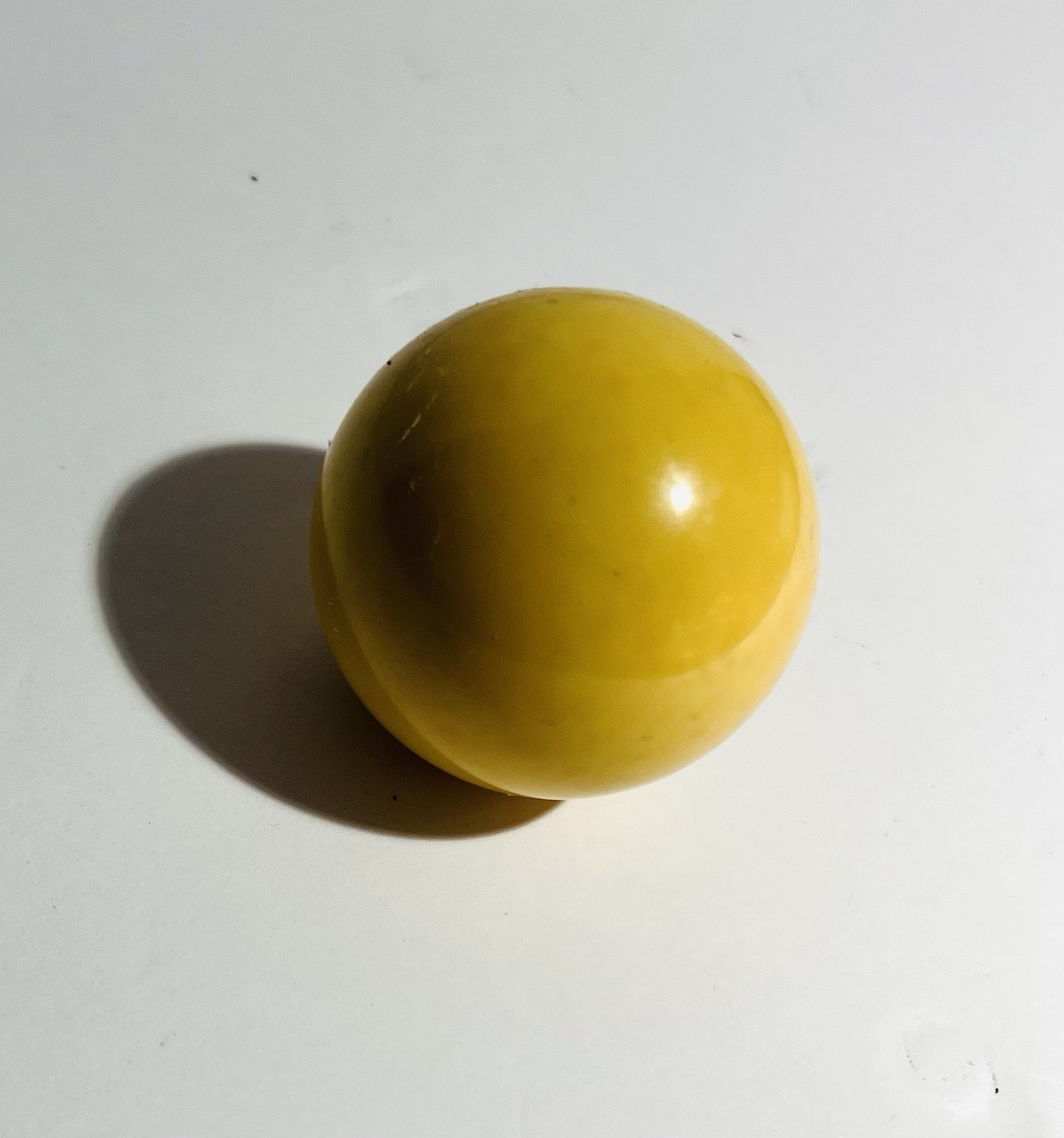 Vintage Pool Ball Number Cue White Solid Replacement