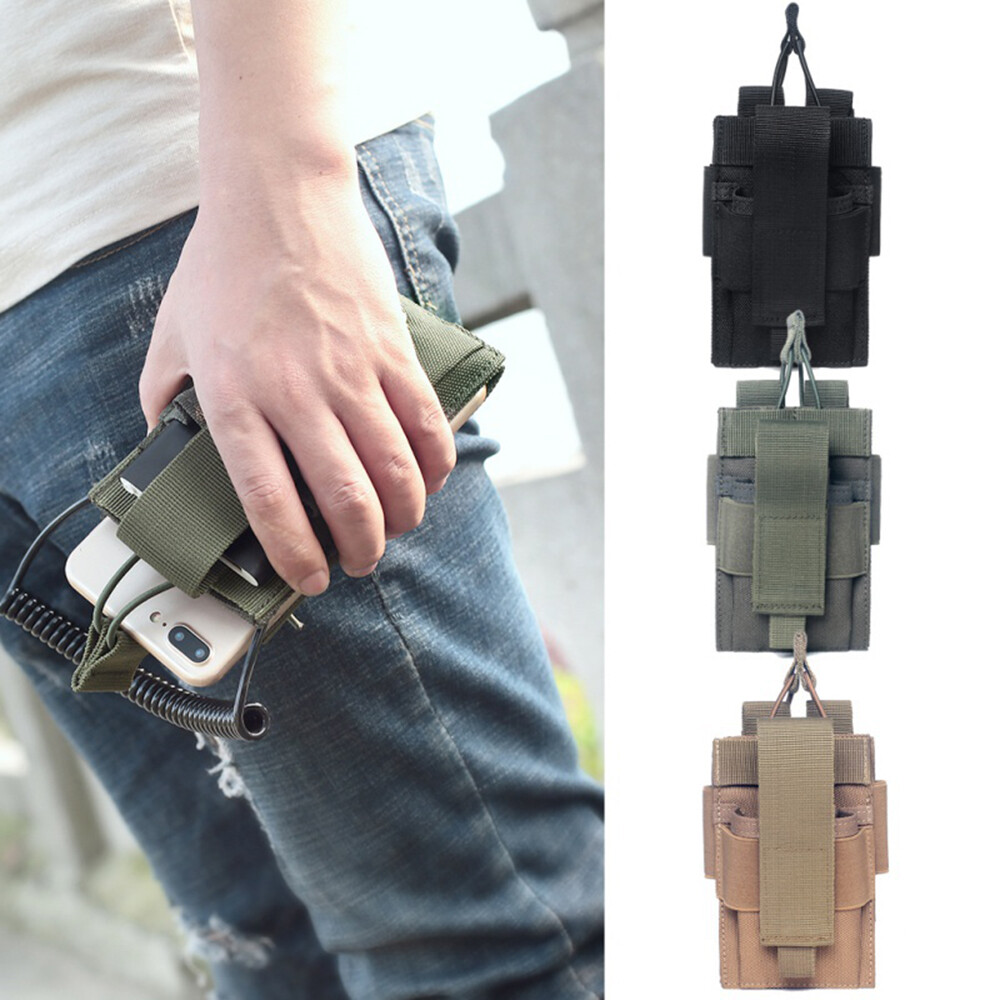 Tactical Molle Pouches Cell Phone Belt EDC Pouch Holder Waist Accessories Bag
