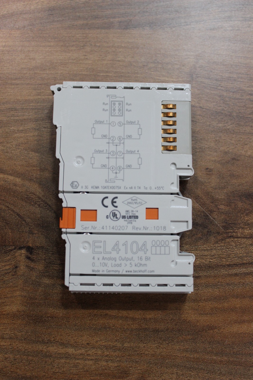 Beckhoff EL4104 4x Analog Output Module