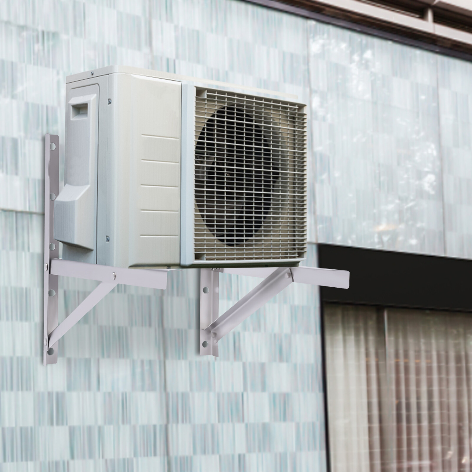 Heavy Duty Wall Air Conditioning AC Bracket Ductless Mini Split Hanging Rack