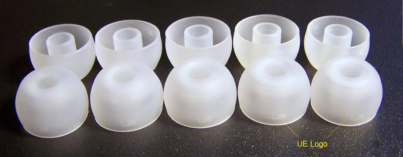 10-pcs Genuine OEM Ultimate Ears Silicone Tips for 10vi 10 5 Pro 4vi 4 Earphones