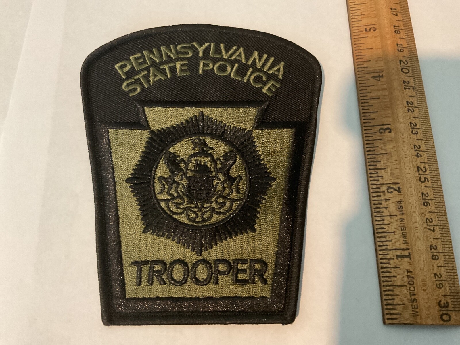 Pennsylvania State Police Trooper Green  Tactical collectable Patch