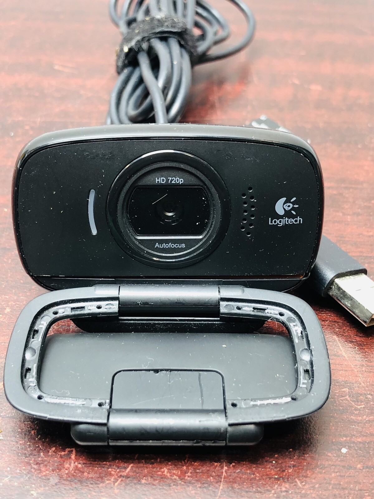 Logitech Reversible Webcam Camera HD 720p Foldable Auto-Focus USB Video  V-U0023