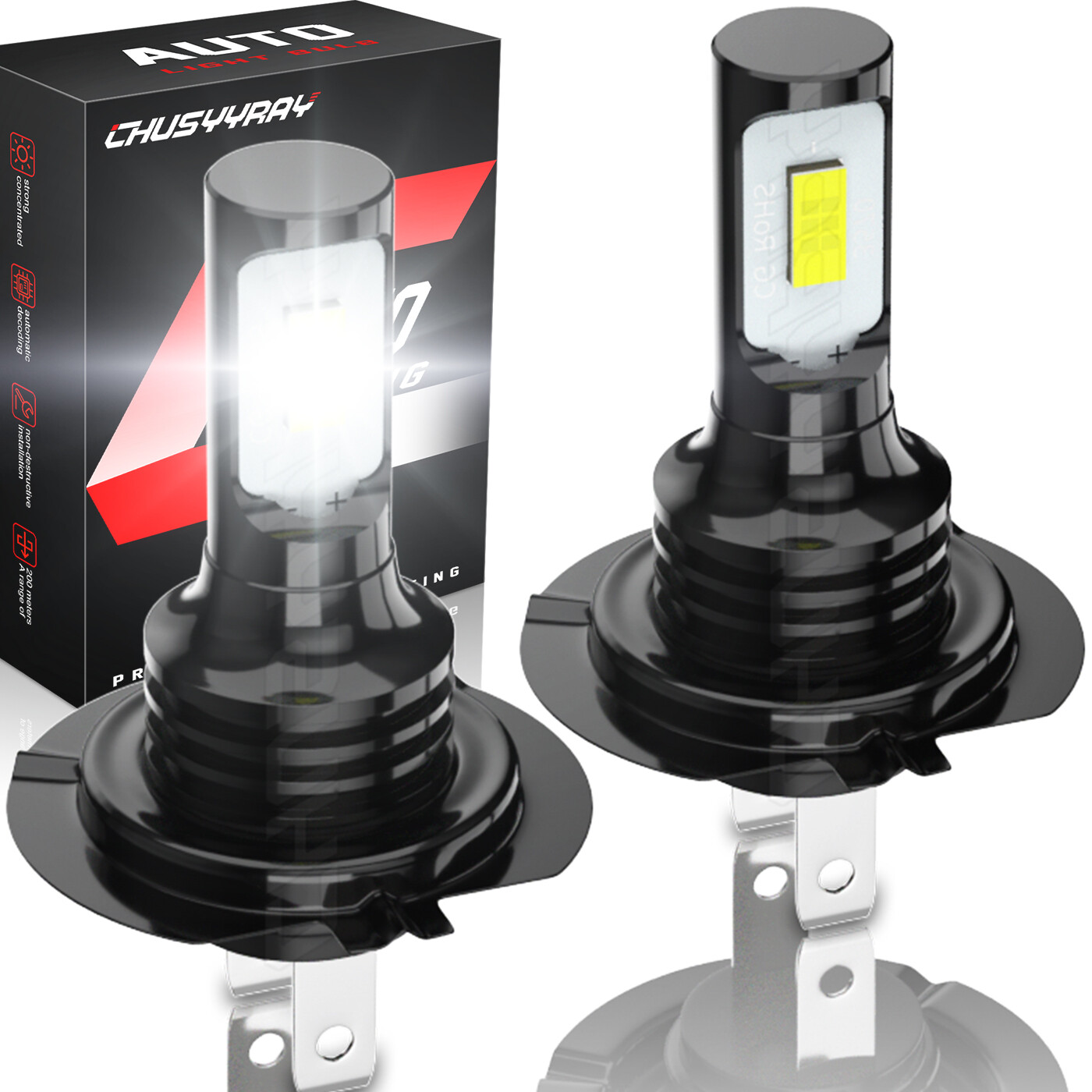 H7 LED Headlight Bulbs For Kawasaki ZX10 ZX10R 2011-2015 2016 2017 2018 - 2020