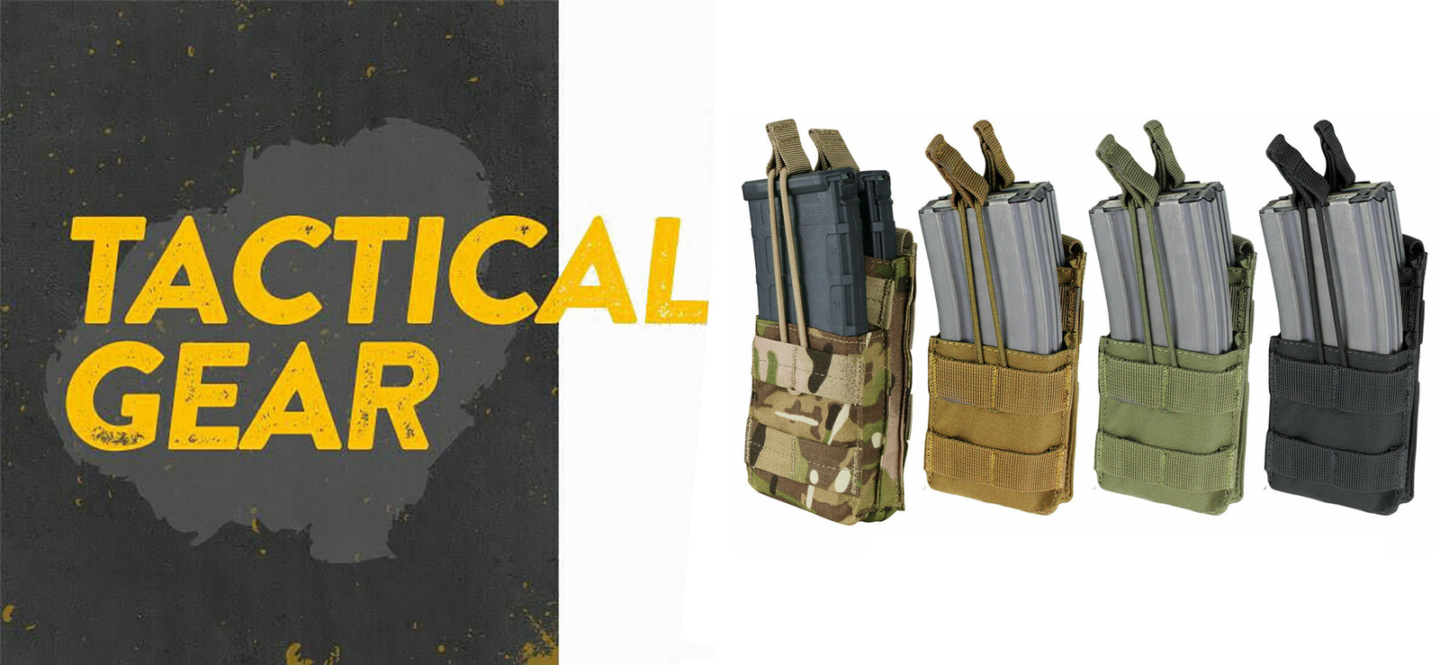 MOLLE PALS Modular Single Stack Bungee Open Top Magazine Mag Pouch