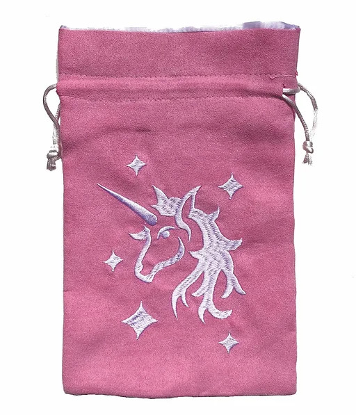 Pink Unicorn Large DnD Dice Bag | Dice Pouch | RPG DnD D&D Dungeons Dragons