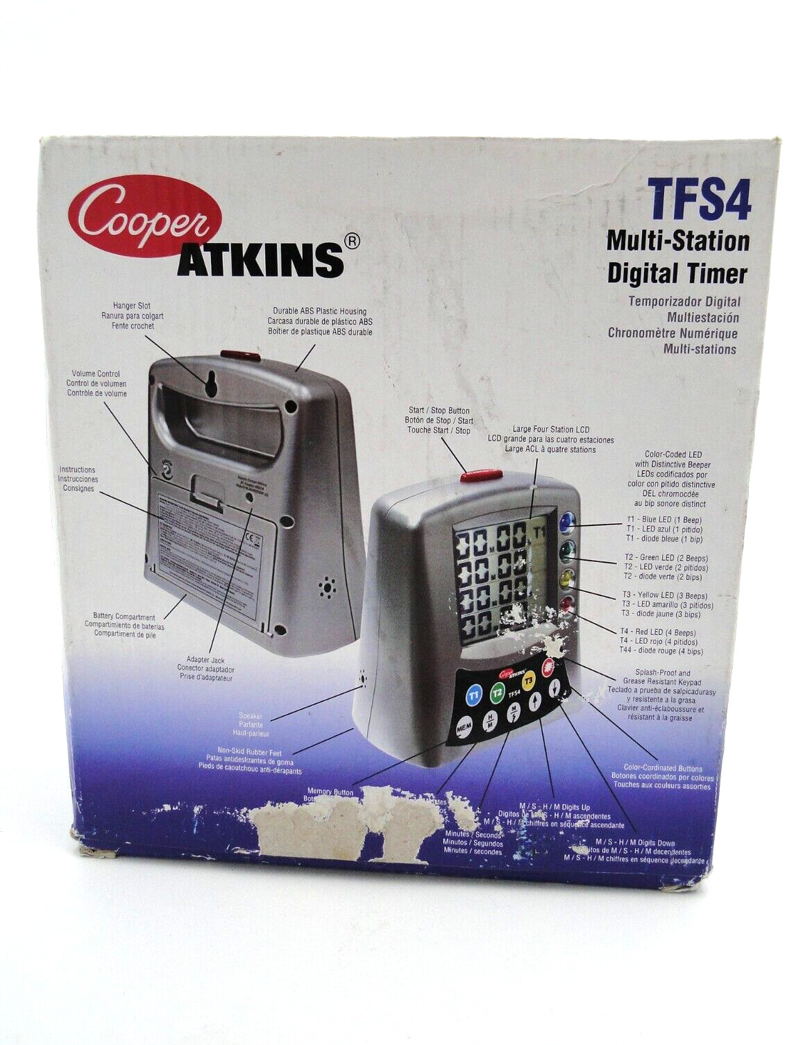 Cooper-Atkins TFS4 Multi-Station Digital timer New in box