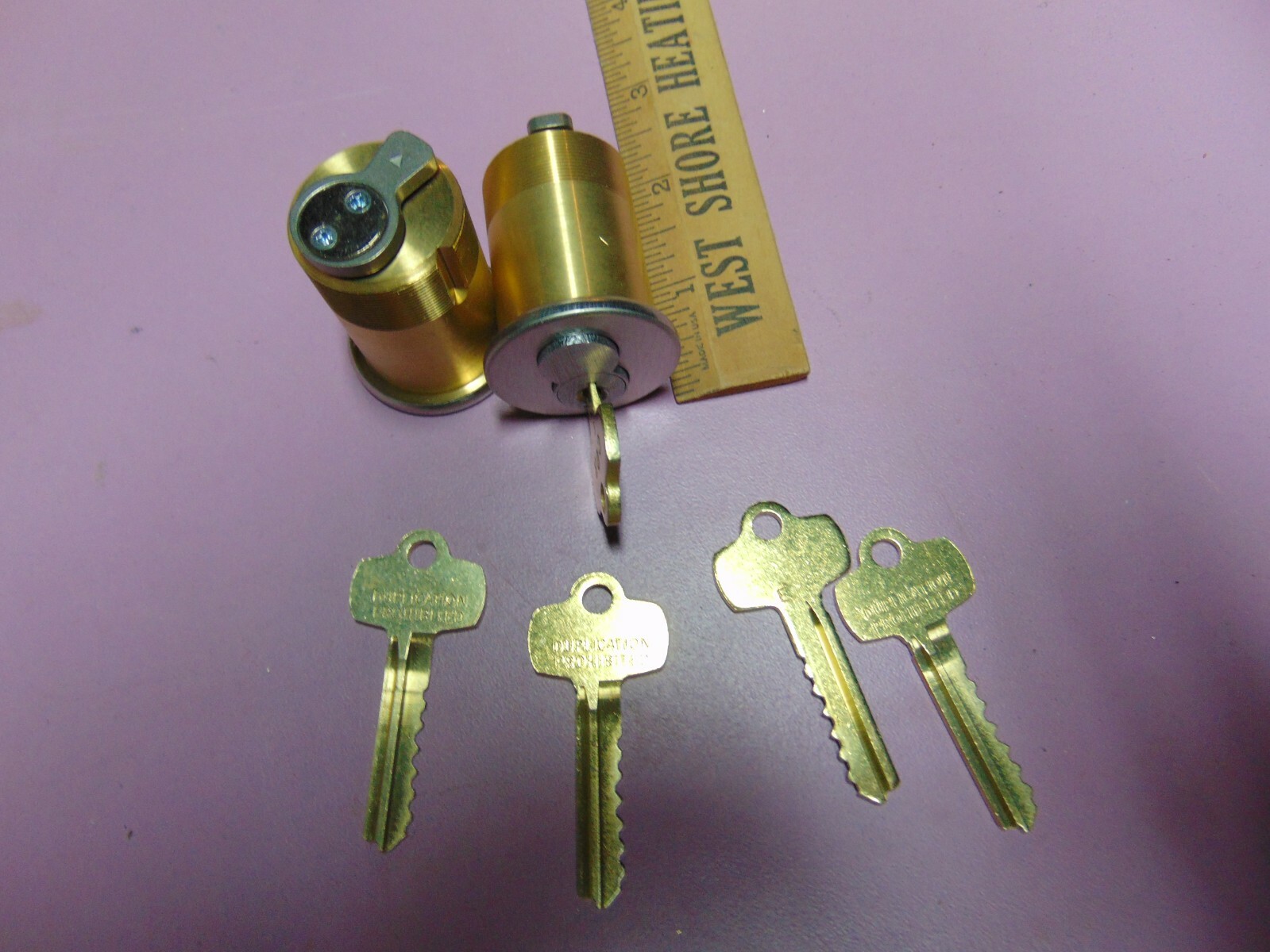 2 BEST LOOK ALIKE MORTISE  LOCKS  WITH 4 KEYS AND 1 CON. KEY      LOCKSMITH