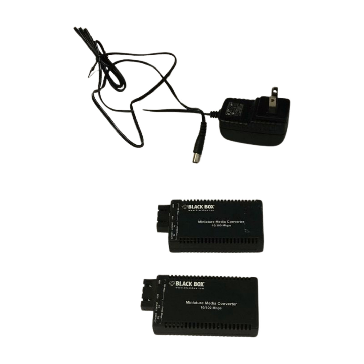 Lot Of 2 Black Box Miniature Media Converter 10/100 Mbps LHC015A-R2