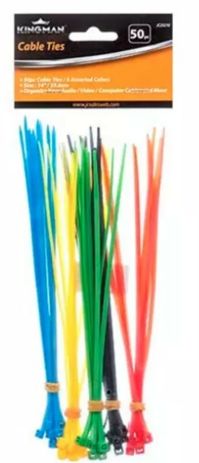 Wholesale KINGMAN CABLE TIE 50PCS Free Shipping