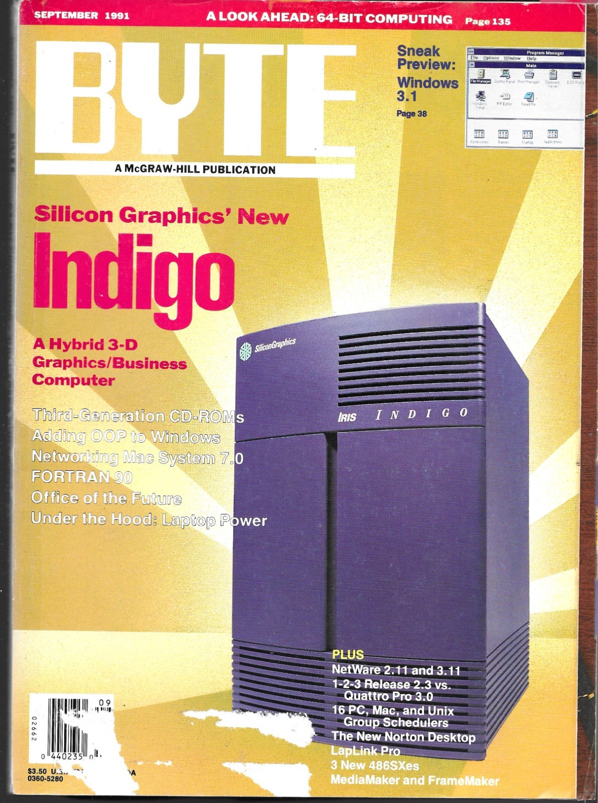 BYTE MAGAZINE SEPTEMBER 1991 VOL. 16 NO. 9 (GD)MORE BYTES IN EBAY STORE DISCOUNT