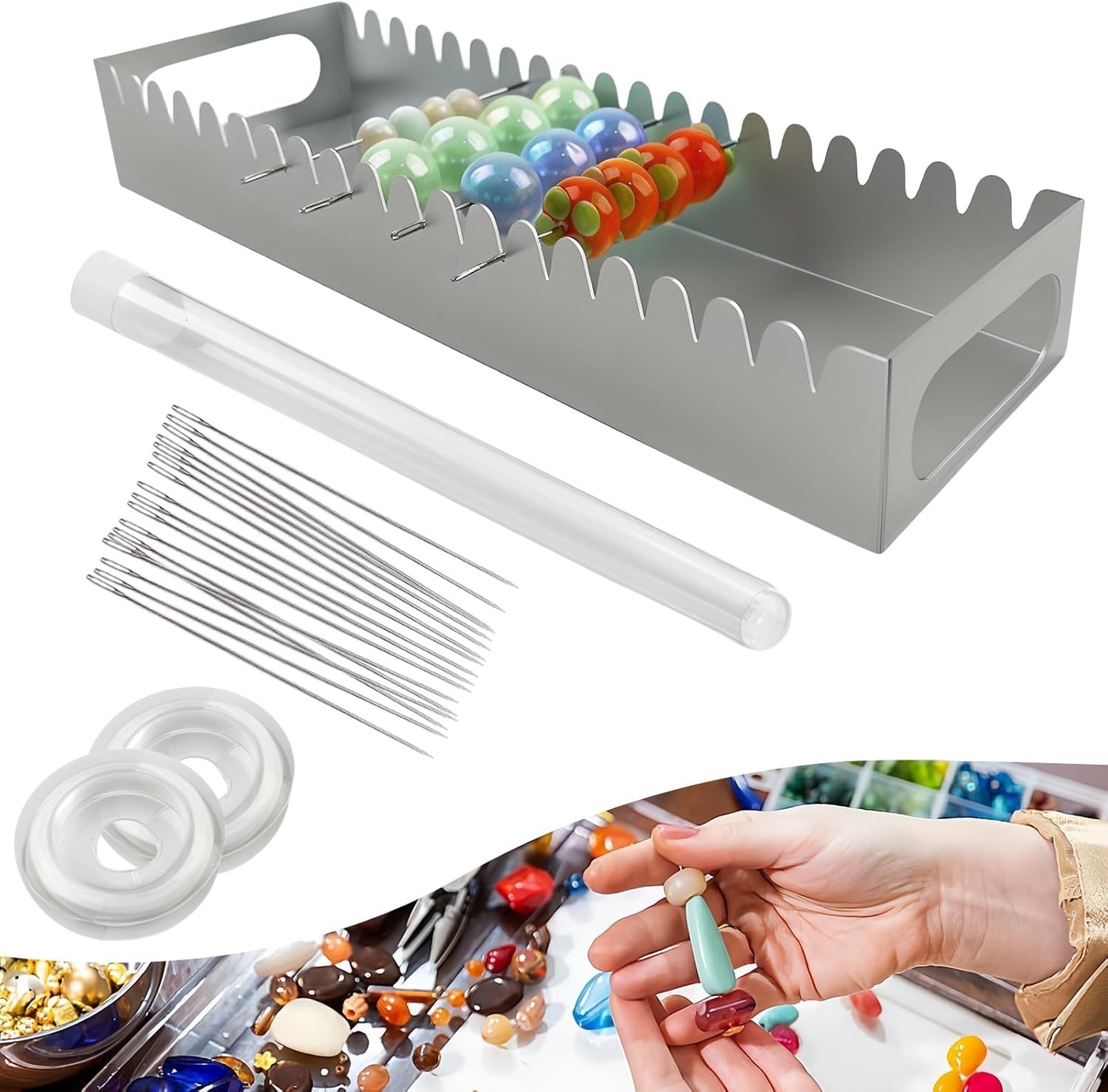 Bead Baking Rack for Polymer Clay Artistry - Lightweight & Stable Design