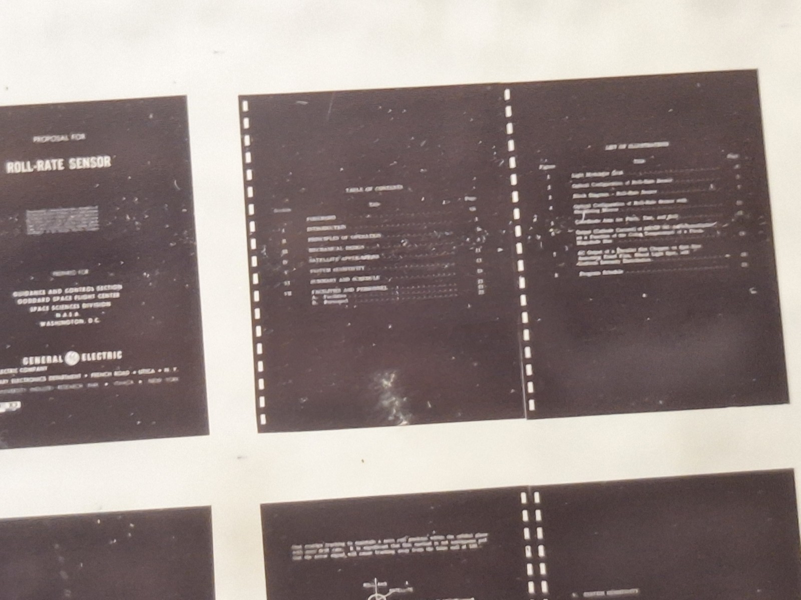 Vtg Military Microfiche Roll-Rate Sensor Proposal 1962 CPP-348