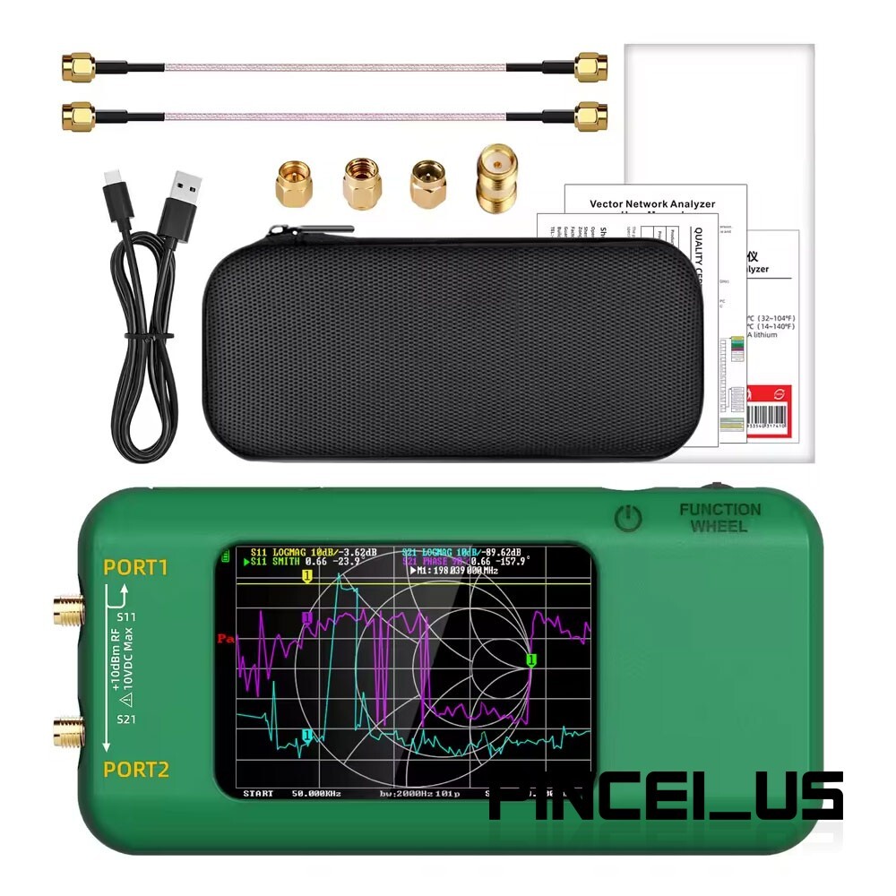 BSIDE P5 10KHz-1.5GHz Vector Network Analyzer VNA Spectrum Analyzer Screen