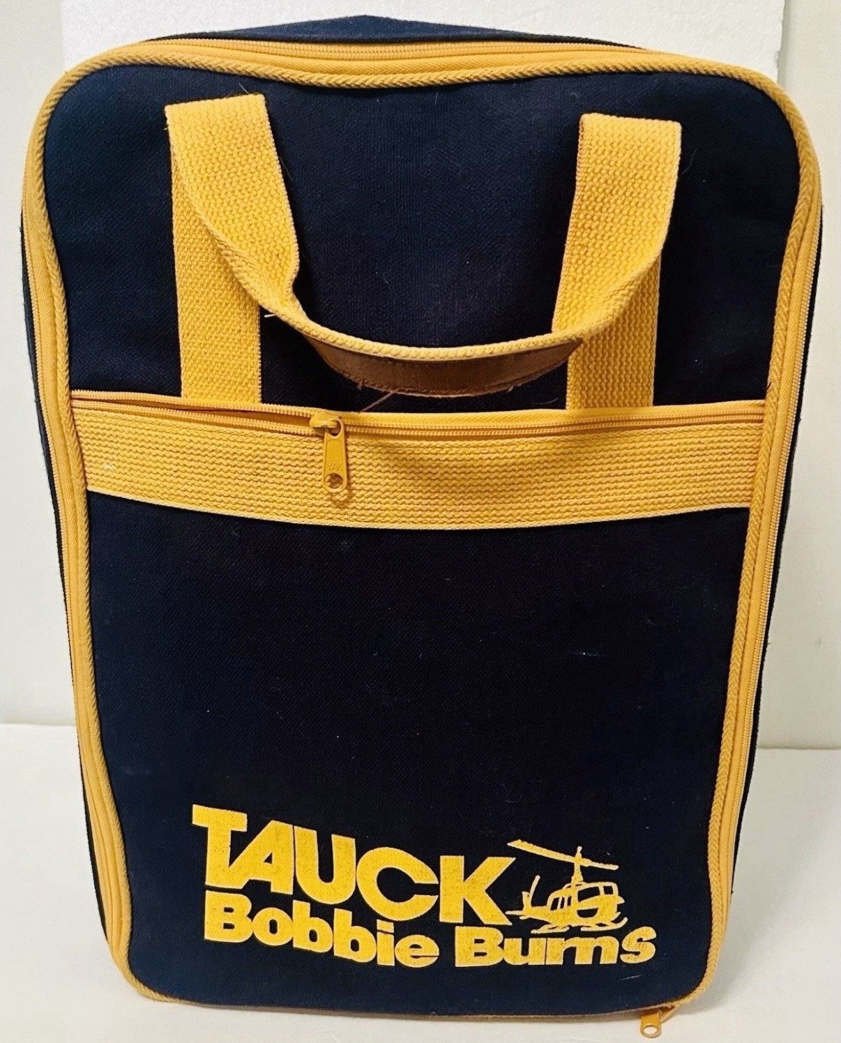 Tauck Bobbie Burns Helicopter Canvas Carryon Backpack Heavy Duty VTG  Bag