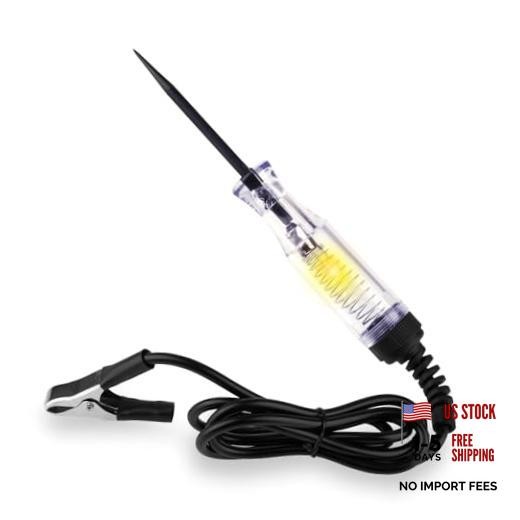 Automotive 6-24V DC Voltage Test Light—Circuit Tester with Alligator