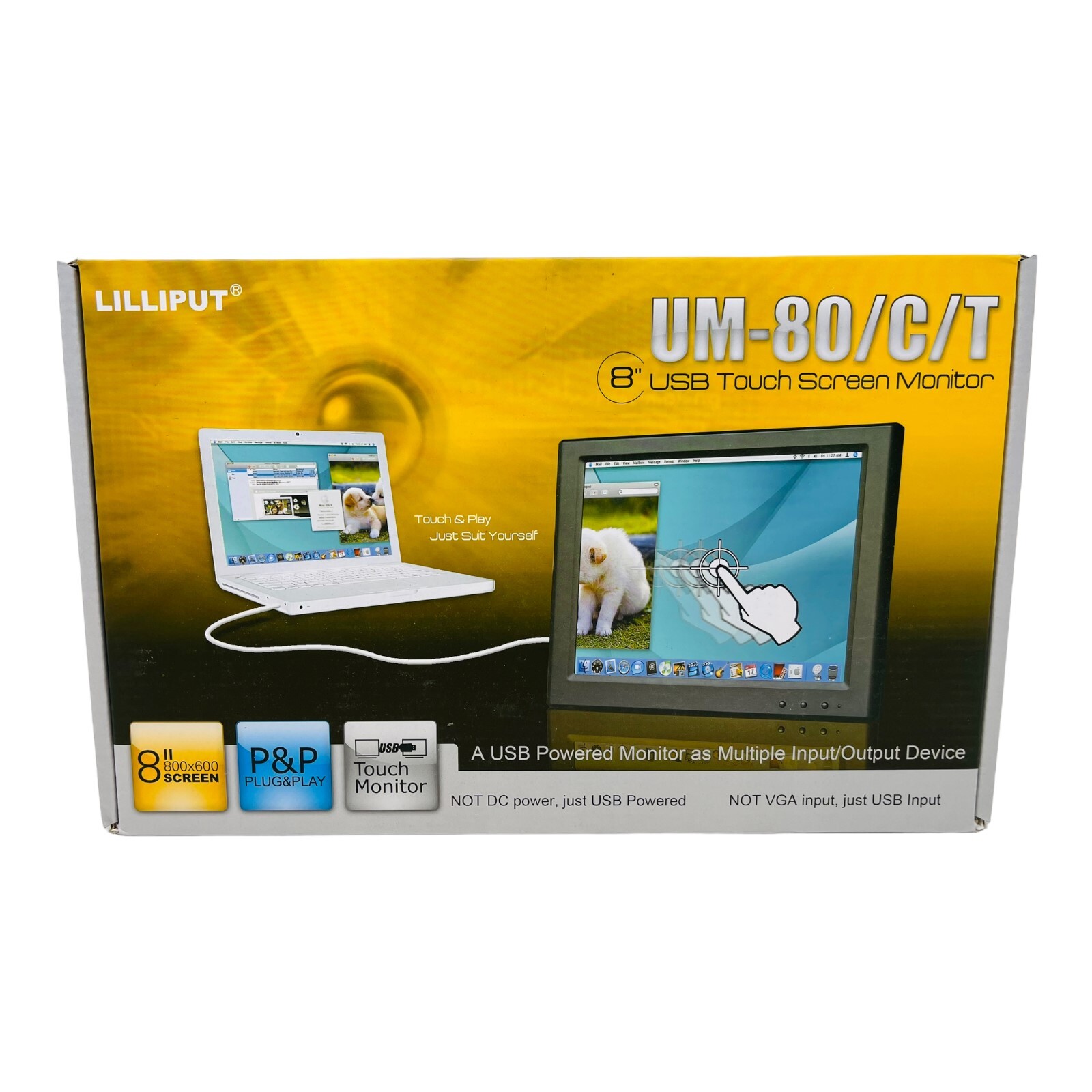 LILLIPUT UM-80/C/T 8" USB TOUCH SCREEN MONITOR NEW/UNUSED SURPLUS