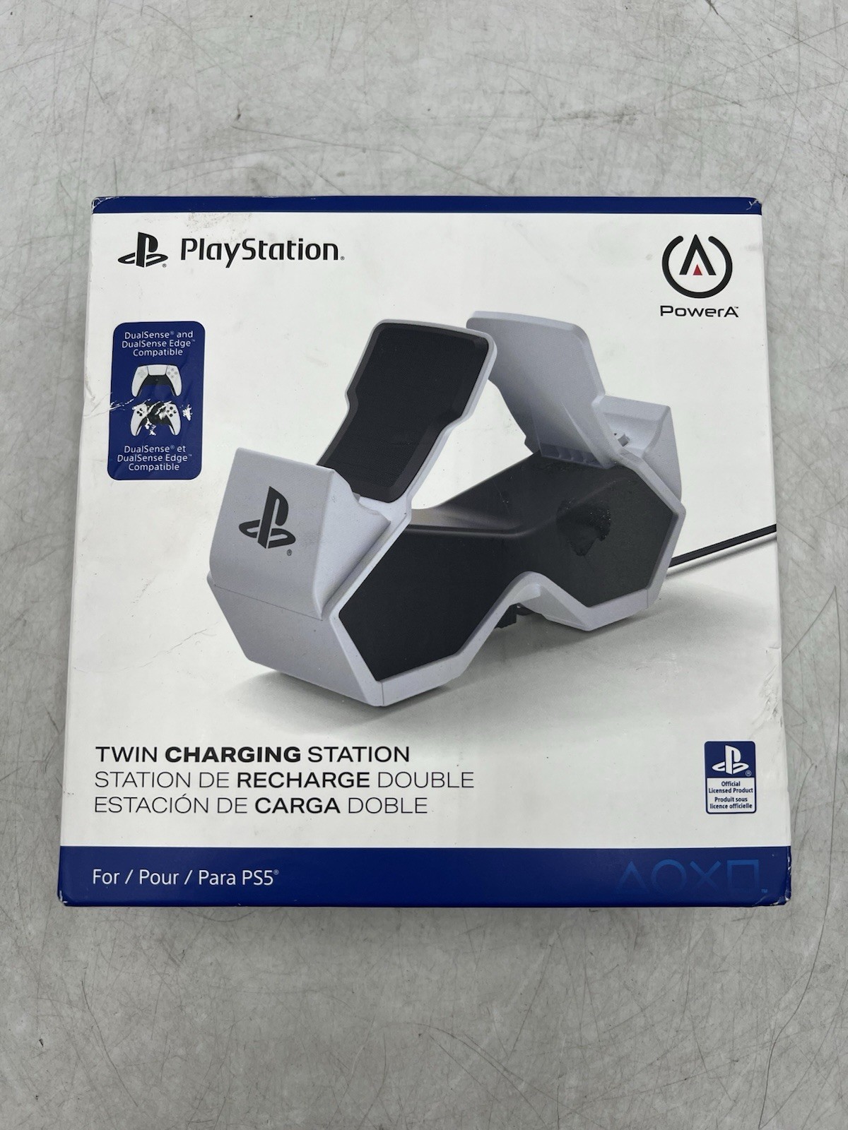 PowerA Twin Charging Dock - Black/White PS5 PlayStation 5 New In Box