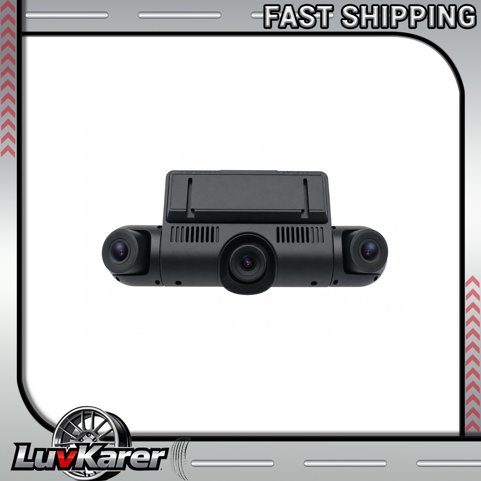 360° 3.16"4 Channe Dash Cam 4K+1080P Car Camera 5G WiFi GPS,FREE 128GB Card