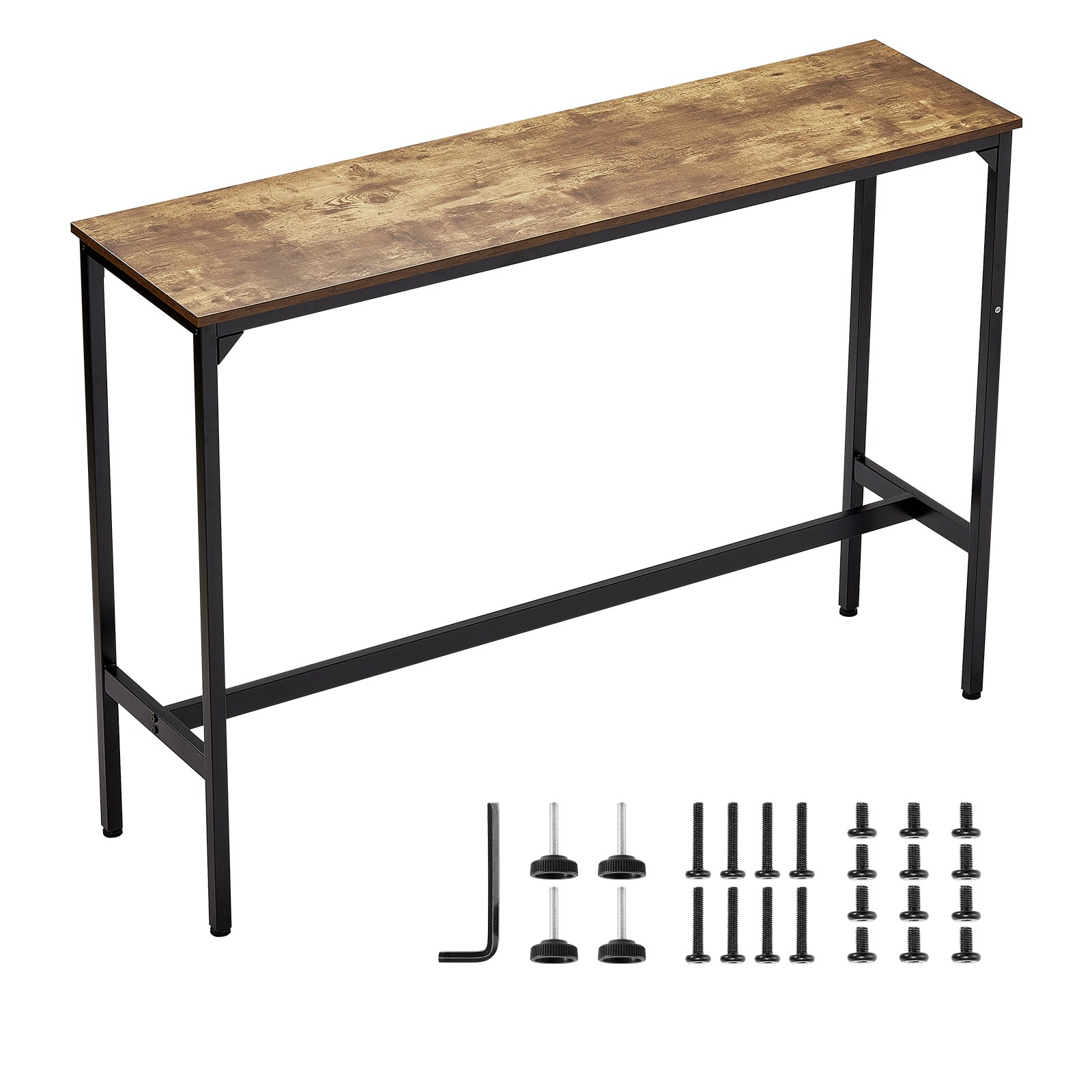Uimoso Tall Bar Table for Dining, Kitchen, or Coffee Counter, 55x15x39 Inches