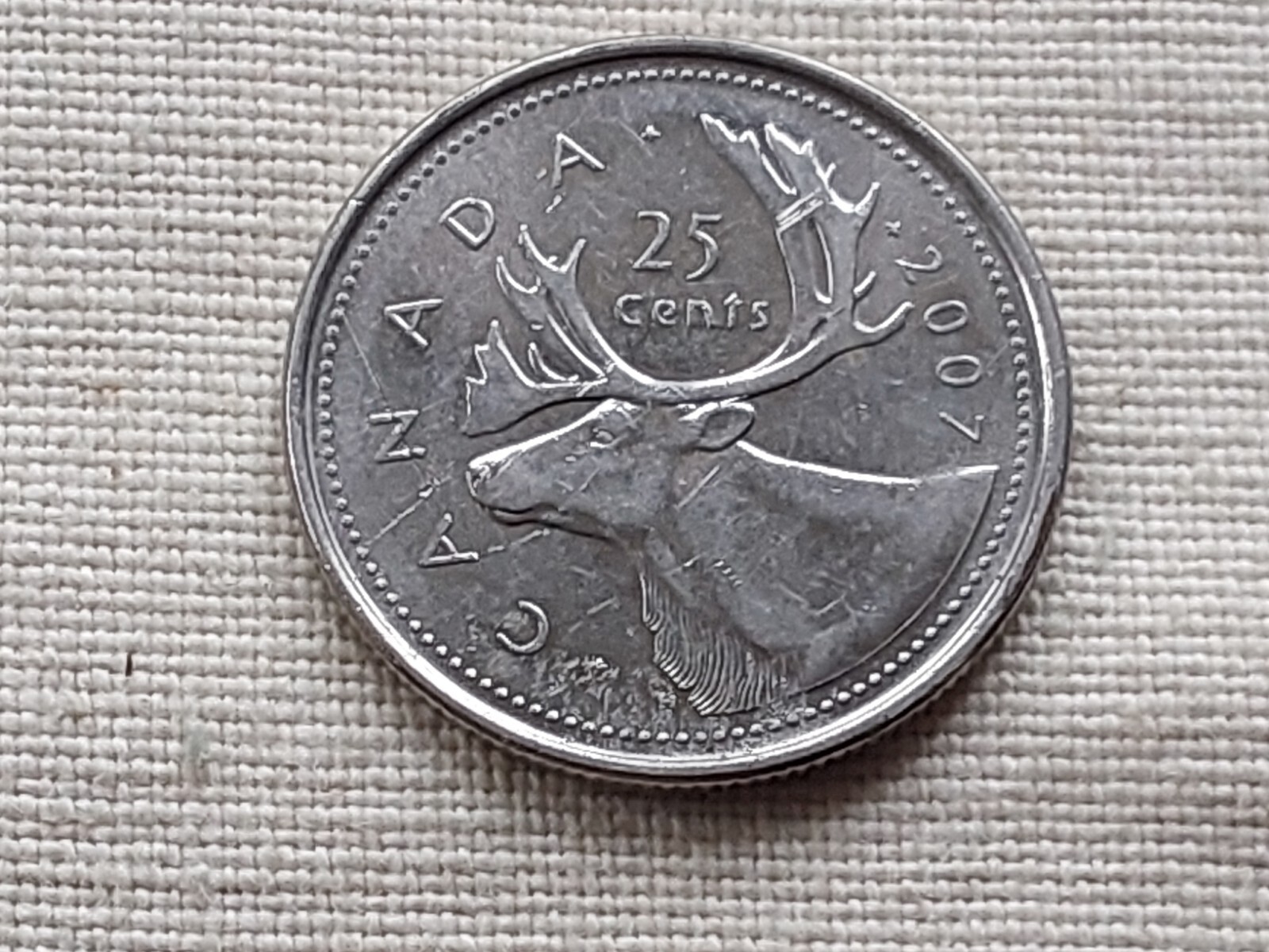 Canada 2007 25 cents coin