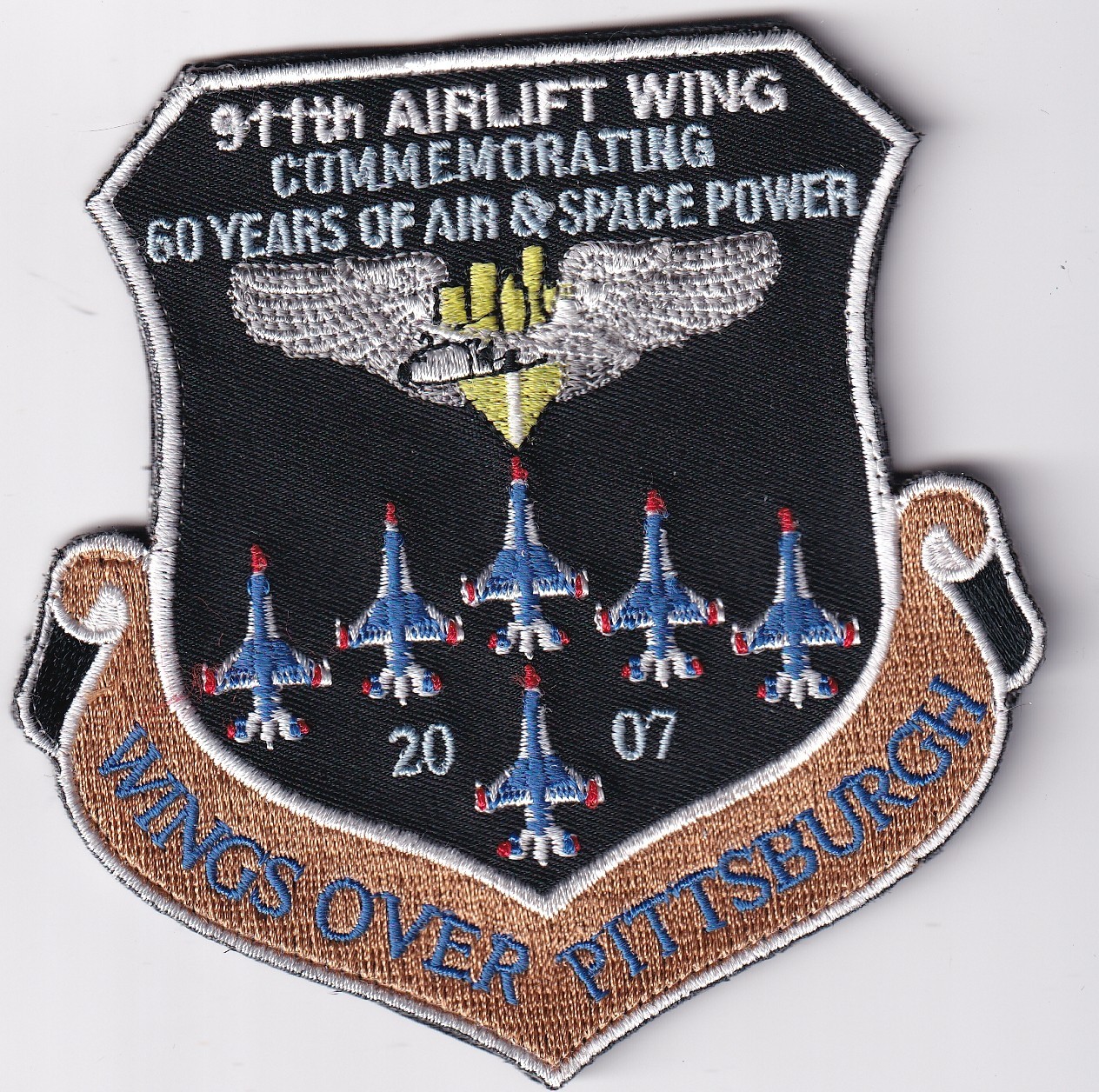 911th Airlift Wing Wings Over Pittsburg 2007 USAF US Air Force patch