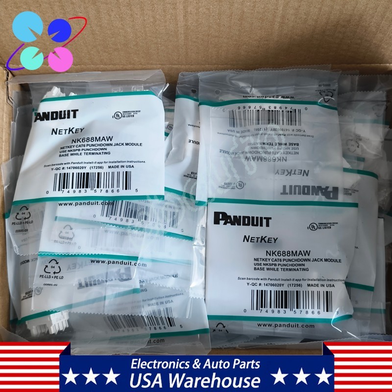 For Panduit NetKey NK688MAW Cat6 Keystone Jack white Module (Box of 50)