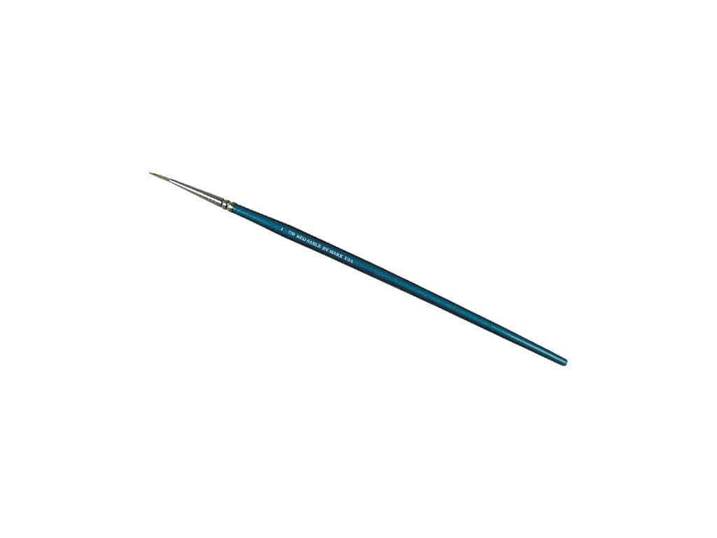 Gordon Brush 0770-01000 - Gordon Round Artist Brush Red Sable Size 1 7 inch OAL