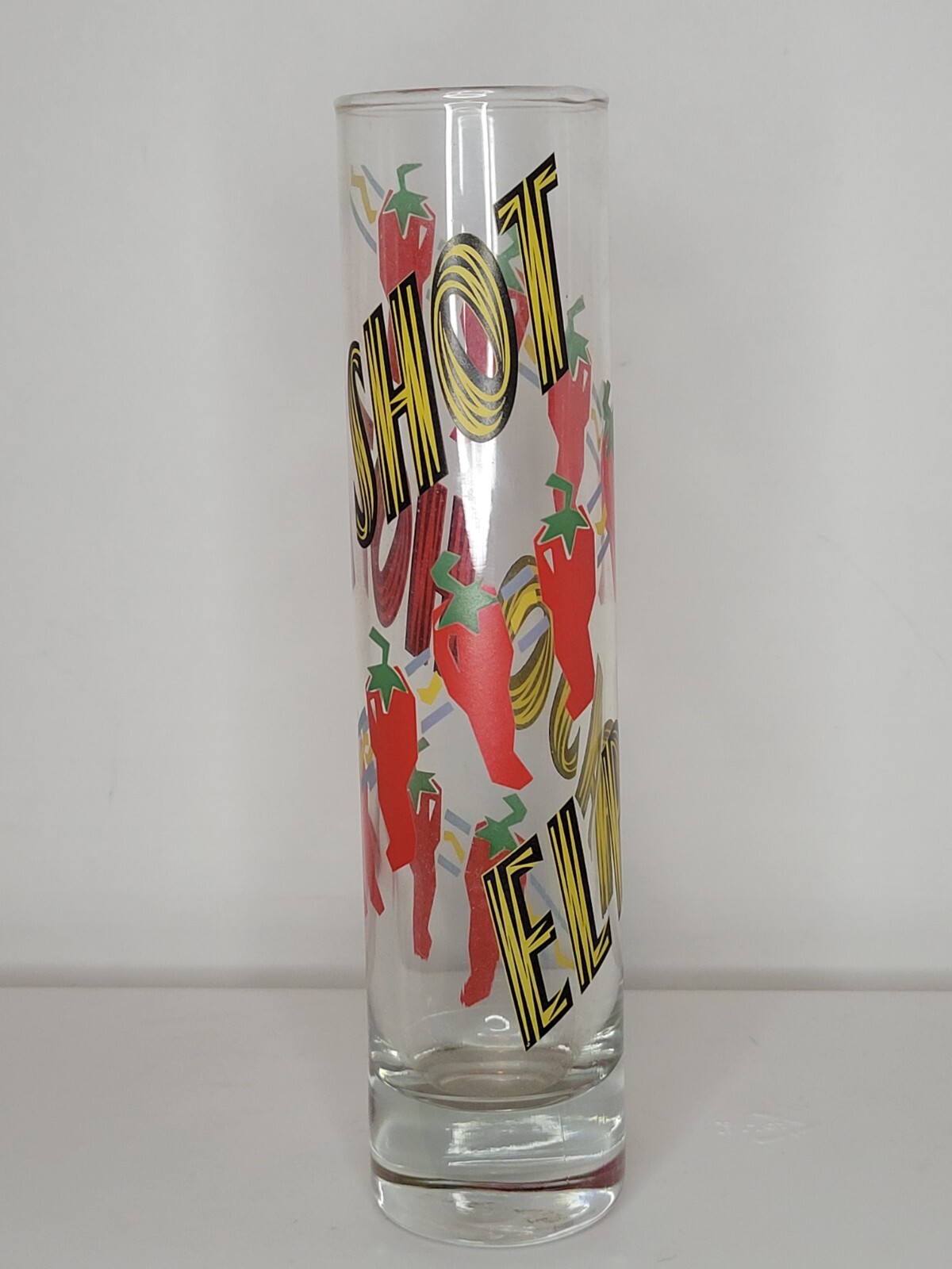 Shot Glass Shooter Tall 7 1/2inch El Paso Hot Shot Jalapeño Chili Pepper