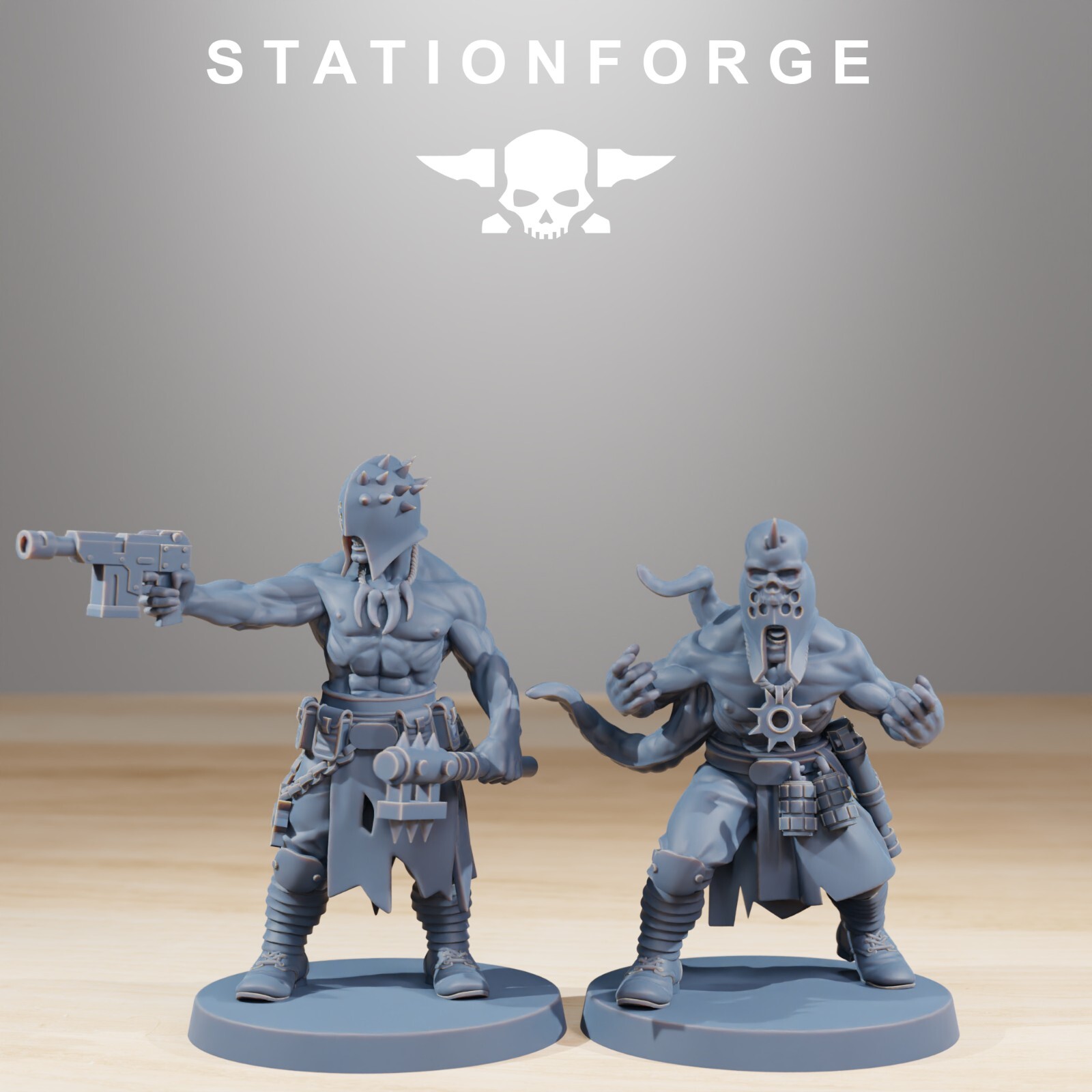 Corrupted Guard Sectarians from Station Forge. 32mm.